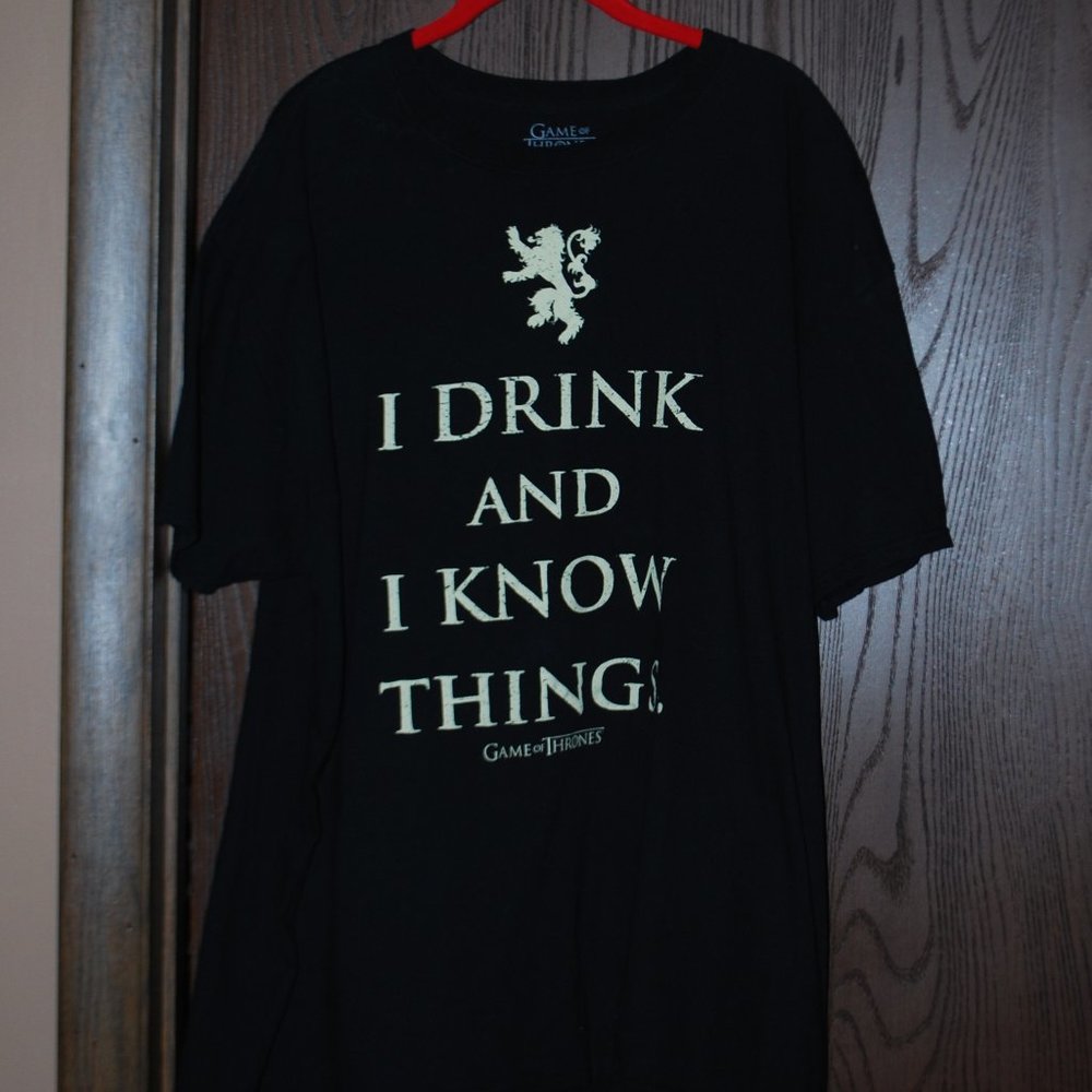 5/$25 - Game of Thrones Black Tee - PRICE REDUCED - 2XL